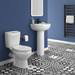 Melbourne Ceramic Close Coupled Modern Toilet profile small image view 2 