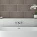 Primo Modern Wall Mounted Bath Filler - Chrome profile small image view 2 