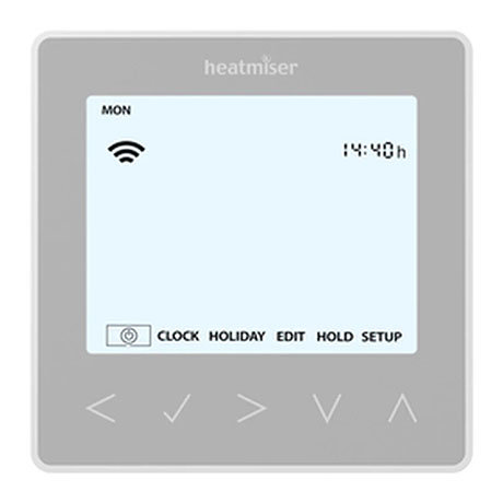 Heatmiser neoStat-hw V2 - Hot Water Programmer - Platinum Silver