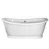 Nuie Alice 1750 Double Ended Roll Top Slipper Bath with Skirt profile small image view 2 