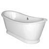 Nuie Alice 1750 Double Ended Roll Top Slipper Bath with Skirt profile small image view 3 