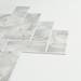 Herringbone Carrara Peel & Stick Backsplash Tiles - Pack of 4 profile small image view 6 