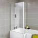 Nuie 1400 Quattro Fixed Bath Screen - NSBS2 profile small image view 3 