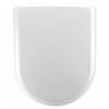 Nuie Luxury D-Shape Soft Close Toilet Seat with Top Fix - White - NTS002 profile small image view 1 