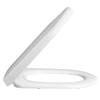 Nuie Luxury D-Shape Soft Close Toilet Seat with Square Edge, Top Fix, Quick Release - NTS007 profile small image view 2 