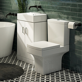 Nova Small Floor Standing 0TH Vanity + Square Toilet
