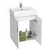 Nova Cloakroom Suite (Wall Hung Basin Unit + Close Coupled Toilet) profile small image view 3 
