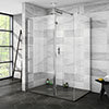 Nova 1400 x 900 Wet Room (inc. Screen, Side Panel + Return Panel with Slate Effect Tray) profile small image view 1 