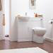 Sienna 500mm BTW Toilet Unit inc. Cistern + Soft Close Seat (Depth 200mm) profile small image view 4 