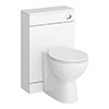 Sienna 500mm BTW Toilet Unit inc. Cistern + Soft Close Seat (Depth 200mm) profile small image view 1 