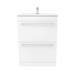 Nova High Gloss White Vanity Bathroom Suite - W1100 x D400/200mm profile small image view 5 