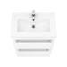 Nova High Gloss White Vanity Bathroom Suite - W1100 x D400/200mm profile small image view 6 