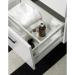 Miller - New York 80 Wall Hung Two Drawer Vanity Unit with Ceramic Basin - White profile small image view 6 