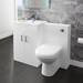 Nova 500mm BTW Toilet Unit inc. Cistern + Soft Close Seat (Depth 200mm) profile small image view 3 