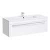 Nova 1000mm Wall Hung Vanity Sink With Cabinet - Modern High Gloss White profile small image view 1 