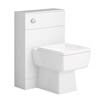 Nova High Gloss White BTW WC Unit incl. Cistern + Square Pan W500 x D200mm profile small image view 1 