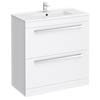 Nova 800mm Vanity Sink With Cabinet - Modern High Gloss White profile small image view 1 
