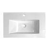 Nova High Gloss White Vanity Bathroom Suite - W1300 x D400/200mm profile small image view 2 