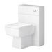 Nova High Gloss White Vanity Bathroom Suite - W1100 x D400/200mm profile small image view 3 