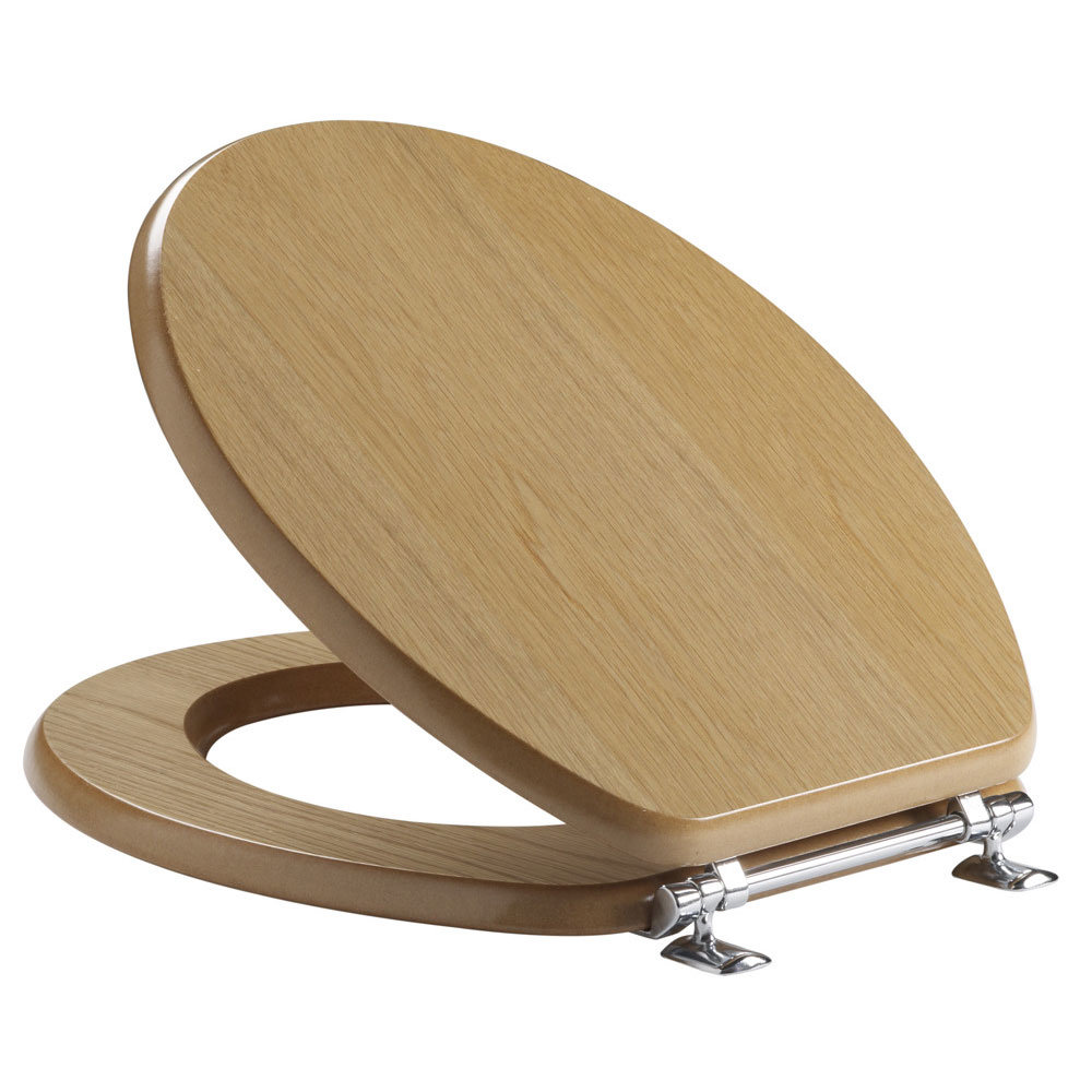 Tavistock Premier Toilet Seat With Chrome Bar Hinge Various Colours