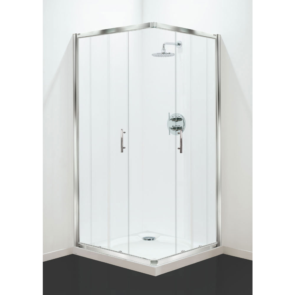 Coram Optima Corner Entry Shower Enclosure Chrome Online Now