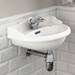 Oxford Cloakroom Suite with Basin Mixer, Waste + Chrome Bottle Trap profile small image view 6 