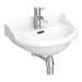 Oxford Cloakroom Suite with Basin Mixer, Waste + Chrome Bottle Trap profile small image view 7 