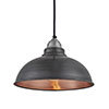 Industville Old Factory 12" Pendant - Pewter & Copper - OF-P12-CP-LPH profile small image view 1 