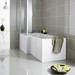 Hudson Reed Gloss White 1700 Square Shower Bath Front Panel - OFF173 profile small image view 2 