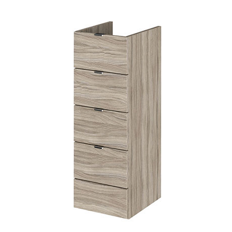 Hudson Reed 300x355mm Driftwood Full Depth 4 Drawer Unit