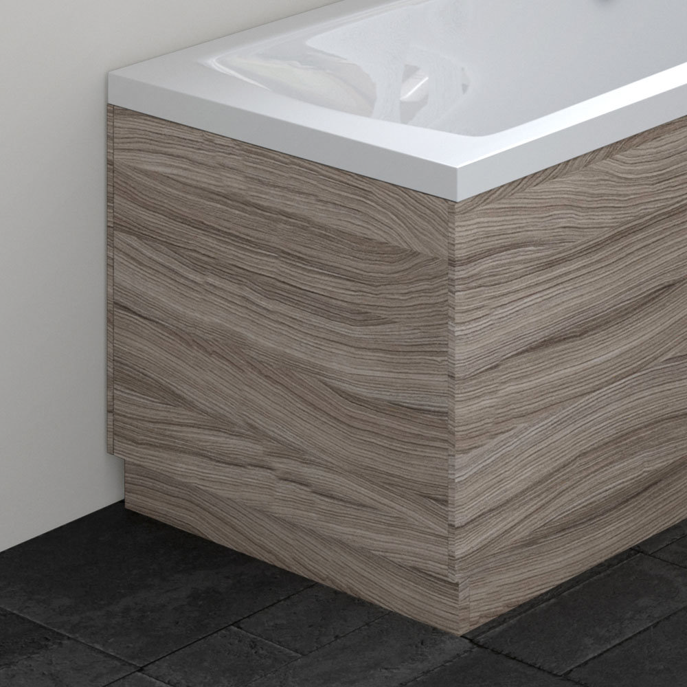 Hudson Reed Driftwood 700 End Straight Bath Panel - OFF270
