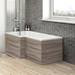 Hudson Reed Driftwood 700 Square Shower Bath End Panel - OFF279 profile small image view 2 