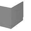 Hudson Reed Gloss Grey 700 End Straight Bath Panel - OFF970 profile small image view 1 