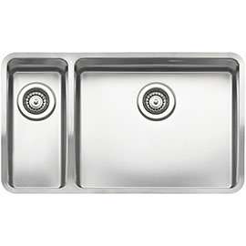 Reginox Ohio 50x40+18x40 1.5 Bowl Stainless Steel Kitchen Sink - Right Hand Main Bowl