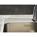 Reginox Ohio 50x40 1.0 Bowl Stainless Steel Kitchen Sink with Tap Ledge profile small image view 3 