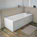 York 1700mm White Ash Traditional Front Bath Panel & Plinth profile small image view 2 