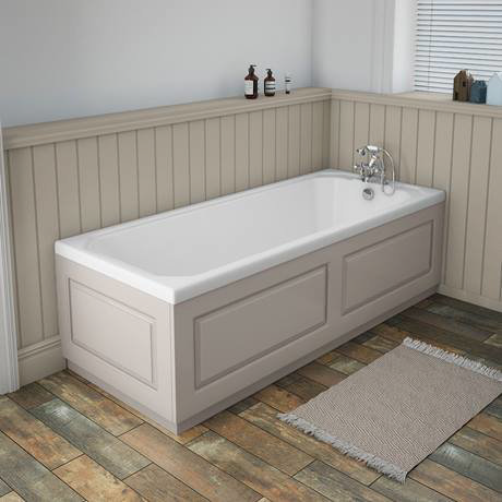 York Grey 700mm Traditional End Bath Panel & Plinth | Victorian Plumbing