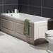 York 700mm Grey Traditional End Bath Panel & Plinth profile small image view 2 