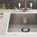 Reginox Ontario 50x40 1.0 Bowl Stainless Steel Integrated Kitchen Sink profile small image view 2 