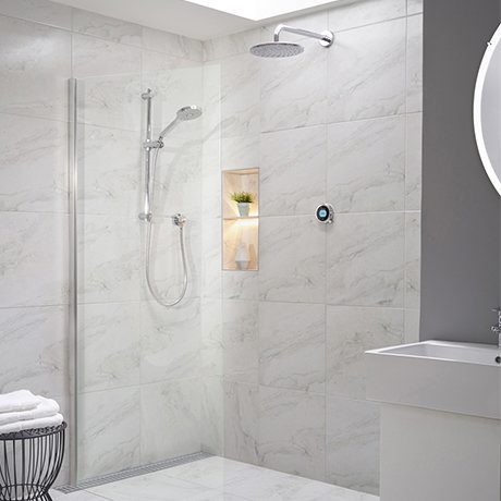 Aqualisa Optic Q Smart Shower Concealed with Adjustable and Wall Fixed Head