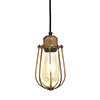 Industville Orlando 4" Wire Cage Pendant Light - Brass - OR-WCP4-B profile small image view 1 