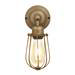Industville Orlando 4" Wire Cage Wall Light - Brass - OR-WCWL4-B profile small image view 2 