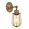 Industville Orlando 4" Wire Cage Wall Light - Brass - OR-WCWL4-B profile small image view 1 
