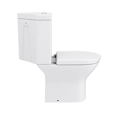 Orion Modern Corner Toilet + Soft Close Seat At Victorian Plumbing Uk