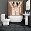 Orion Modern Free Standing Bathroom Suite profile small image view 1 