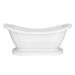 Oakland 1750 Double Ended Roll Top Slipper Bath with Skirt profile small image view 2 
