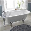 Old London - Barnsbury 1690 x 750 Single Ended Freestanding Bath with Chrome Leg Set profile small image view 3 