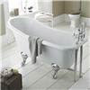 Old London - Brockley 1500 x 730 Slipper Freestanding Bath with Chrome Leg Set profile small image view 3 