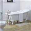 Old London - Chrome Traditional Roll Top Bath Pack - LDW002 profile small image view 2 