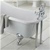Old London - Chrome Traditional Roll Top Bath Pack - LDW002 profile small image view 3 